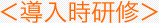 導入時研修